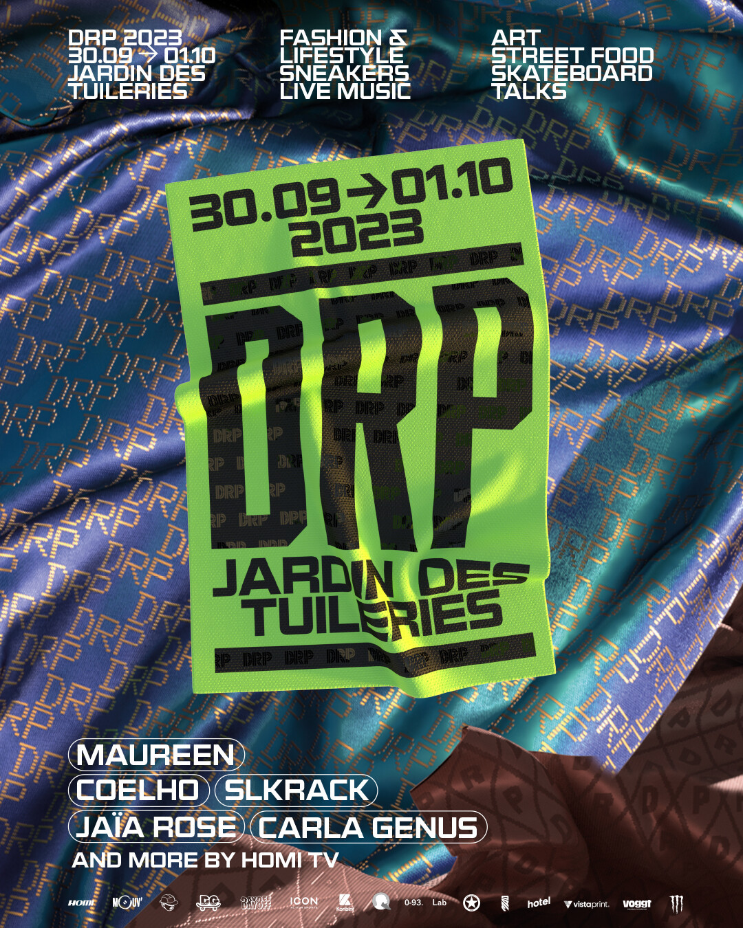 @drp_paris vous donne rendez-vous pour son DRP Festival, deuxième édition

Du 30 Septembre et au 1er octobre 2023, viens célébrer la culture sous toutes ses formes au Jardin des Tuileries !